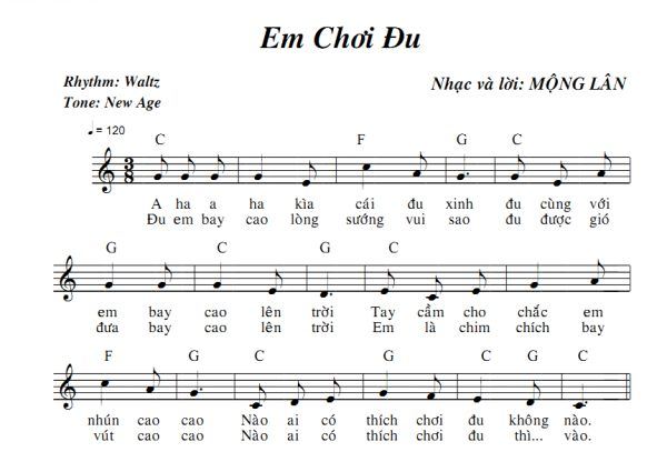 Một số bài hát sử dụng nhịp 3/4