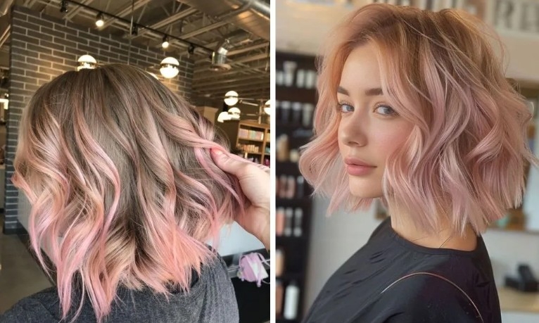 Nhuộm balayage tóc ngắn 5