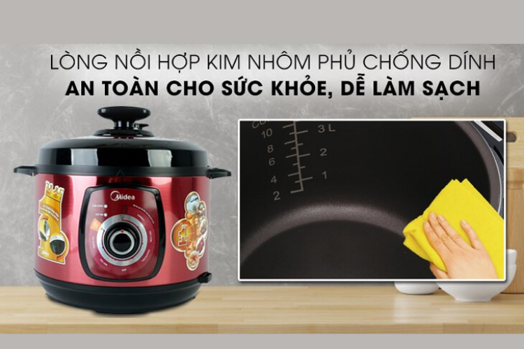 nồi áp suất điện midea có tốt không 3