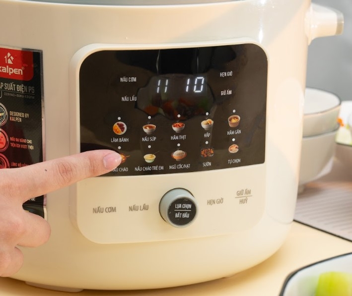 Nồi áp suất điện tử Kalpen 6 lít P5 - hình 3
