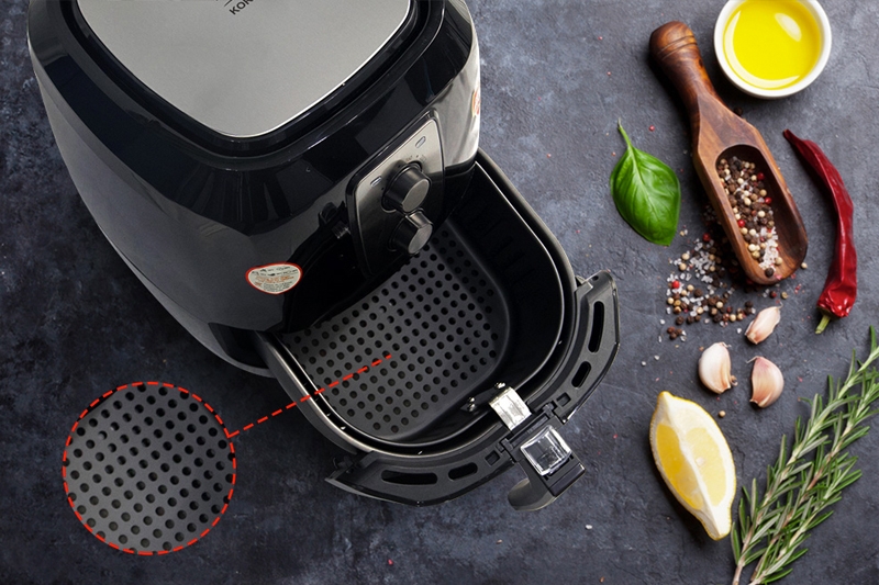 nồi chiên không dầu chân không 2