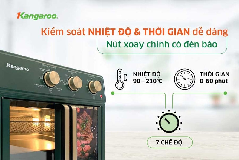 Nồi chiên không dầu Kangaroo có ưu điểm gì (hình 10)