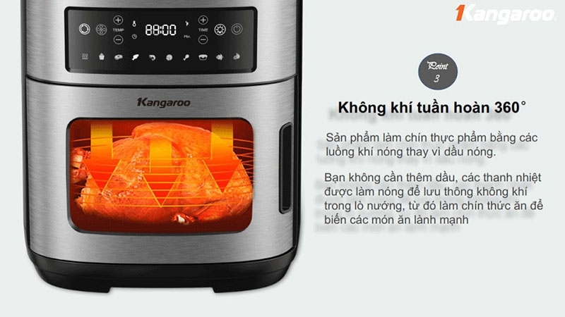 Nồi chiên không dầu Kangaroo có ưu điểm gì (hình 8)