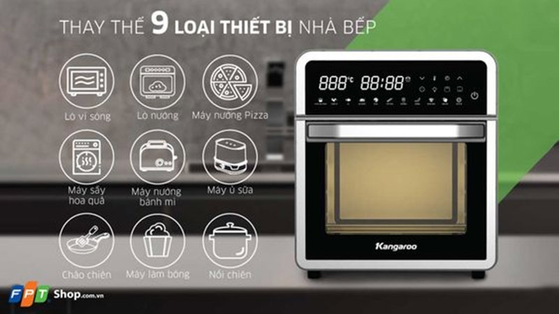 Nồi chiên không dầu Kangaroo 15 lít KG15AF1A