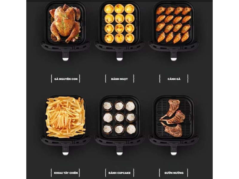 Nồi chiên không dầu Mishio 9 lít MK407 - hình 2