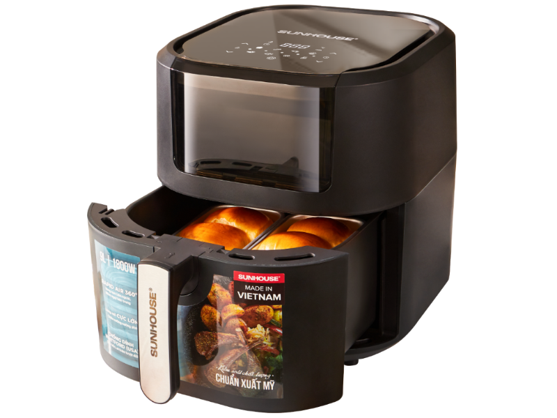 Nồi chiên không dầu điện tử Sunhouse 9 lít SHD4082 - hình 1