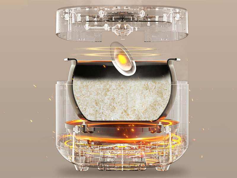 Công nghệ cao tần IH giúp hạt cơm chín đều