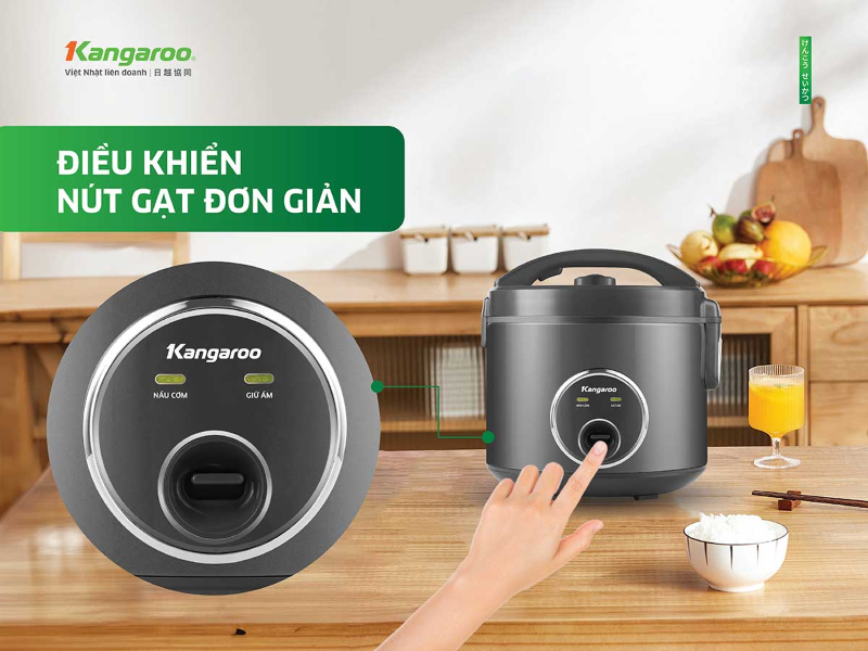Nồi cơm điện Kangaroo 1.8 lít KGRC18M3 (hình 1)