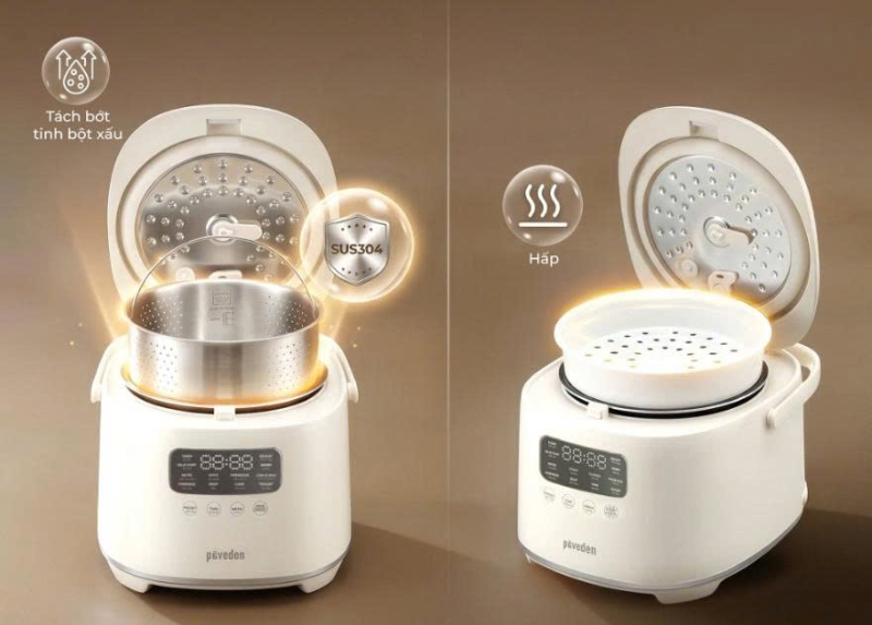 Nồi cơm điện tử Paveden 1.8 lít PR-3D18BE - hình 11