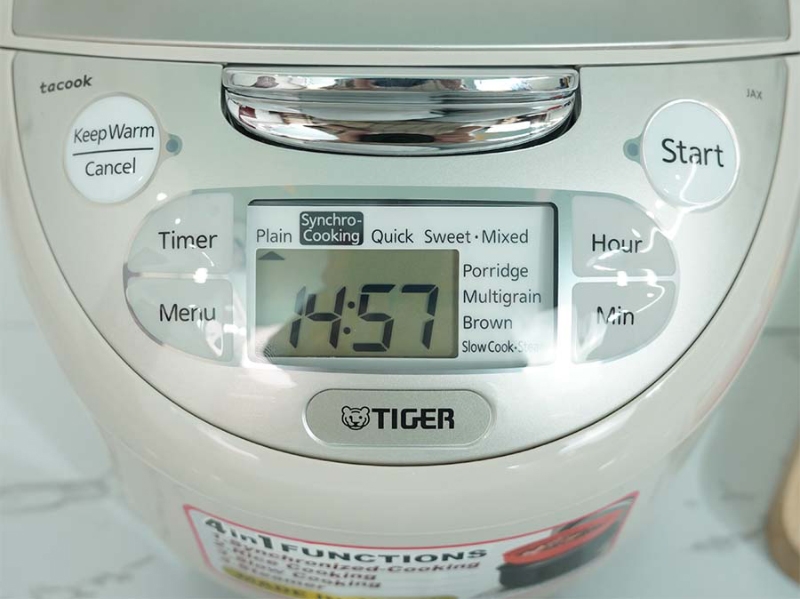 Nồi cơm điện tử Tiger 1 lít JAX-S10W - hình 3