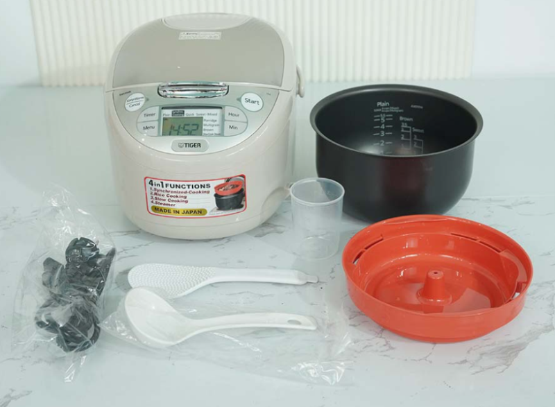 Nồi cơm điện tử Tiger 1 lít JAX-S10W - hình 1