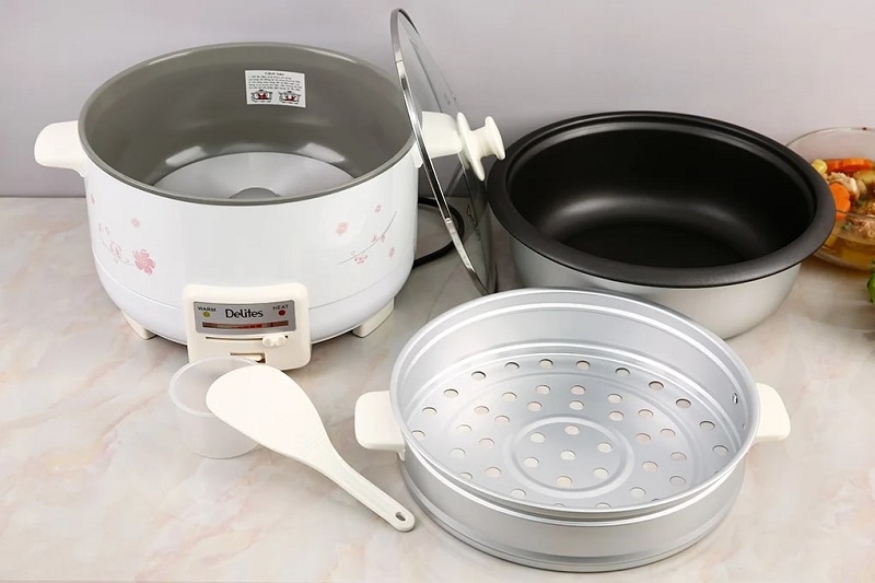 Nồi hấp vừa lẩu vừa hấp ảnh 7