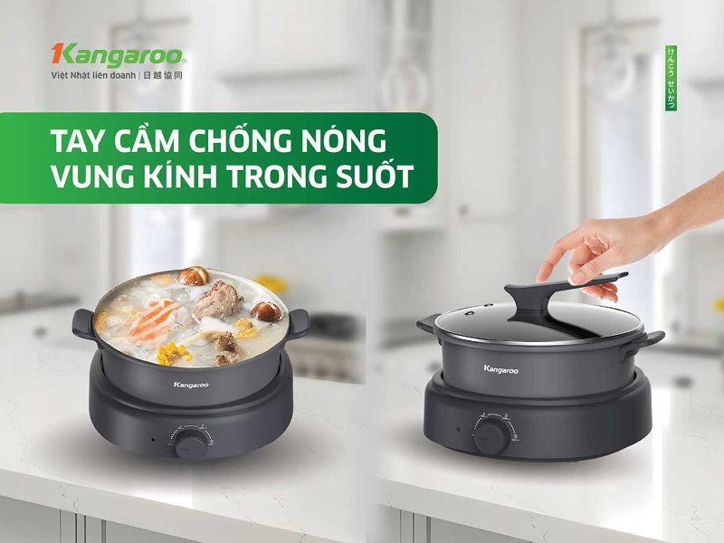 Nồi lẩu điện Kangaroo 5lít KGEH50N2 (hình 3)