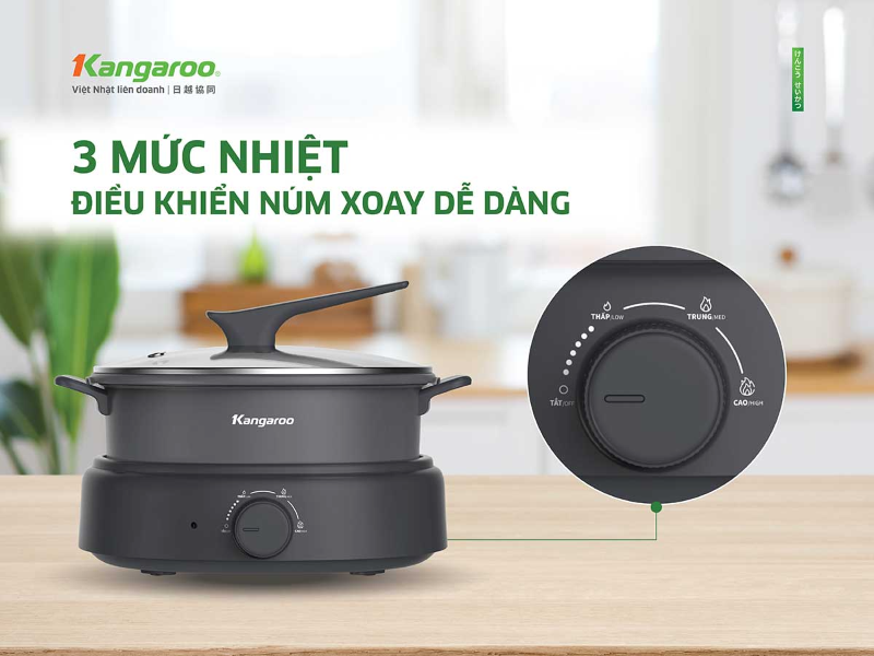 Nồi lẩu điện Kangaroo 5lít KGEH50N2 (hình 6)