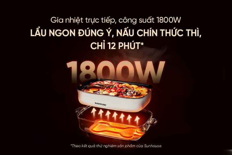 Nồi lẩu điện Sunhouse 6 lít SHD4560 (hình 3)