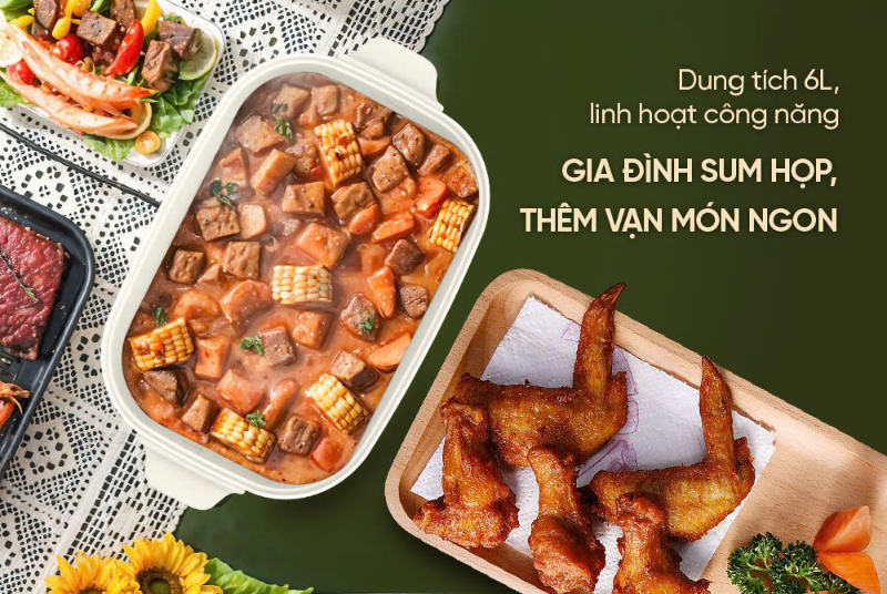 Nồi lẩu điện Sunhouse 6 lít SHD4560 (hình 6)