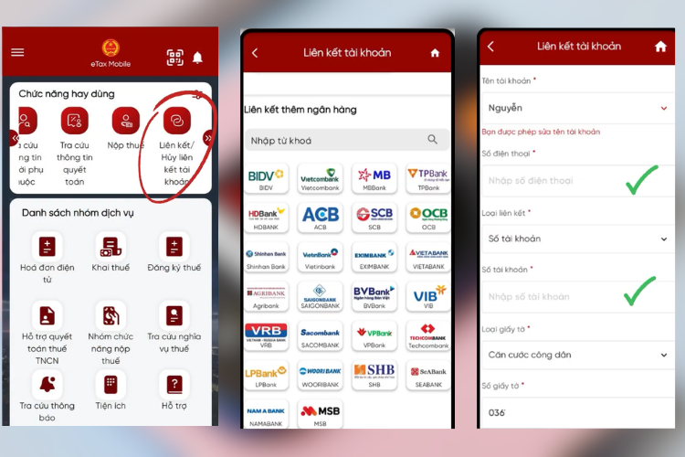 nộp thuế đất trên eTax Mobile 4