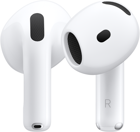 Phần cứng của AirPods 5, hình ảnh mặt trước và mặt sau thể hiện thiết kế