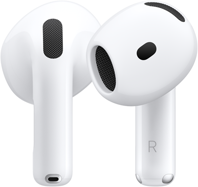 Phần cứng của AirPods 5, hình ảnh mặt trước và mặt sau thể hiện thiết kế