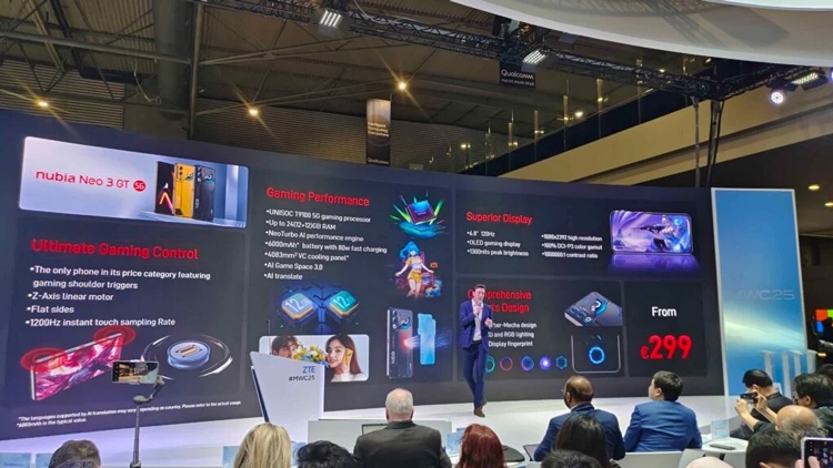 Nubia Neo 3 series ra mắt tại MWC 2025: điện thoại gaming đỉnh cao cho game thủ