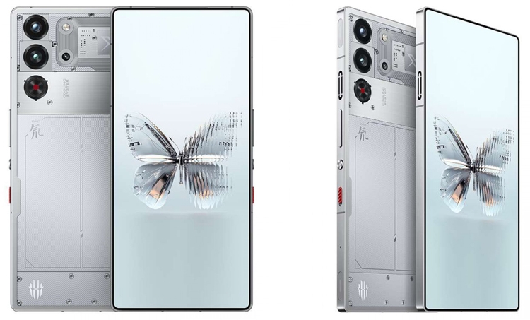 nubia Red Magic 10 Pro phiên bản trong suốt màu Silver Wing