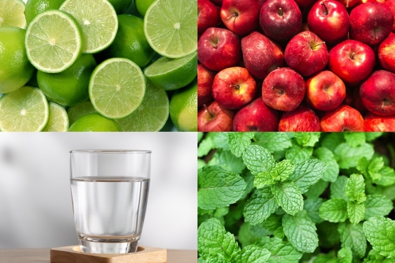 nước detox chanh táo 2