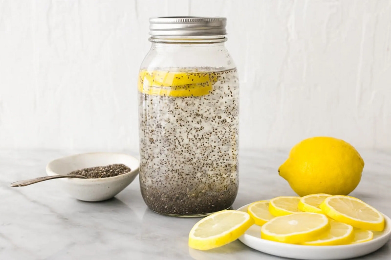 Nước dừa hạt chia ảnh 2