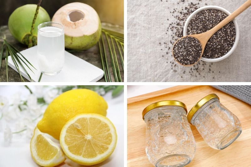 Nước dừa hạt chia ảnh 7