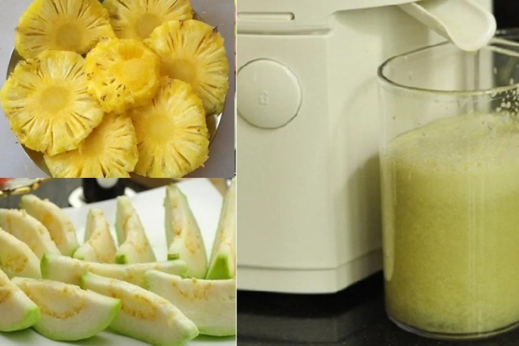 Nước ép ổi dứa hình 4