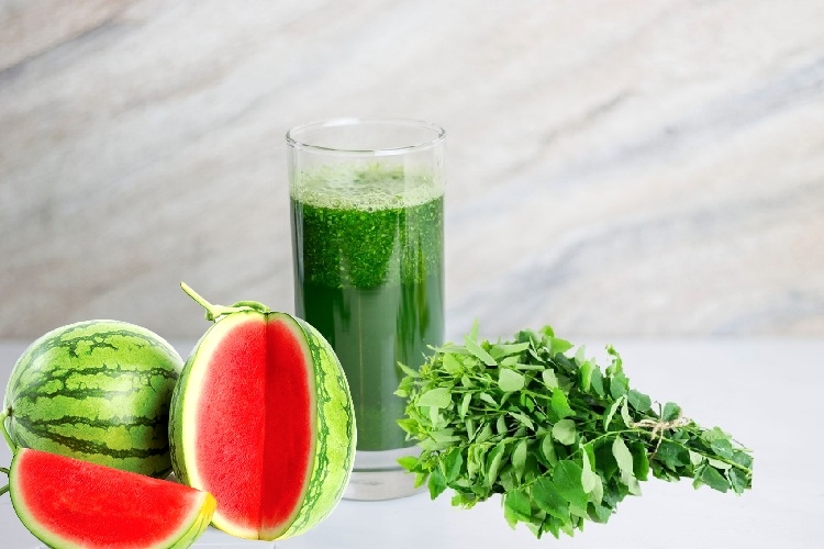 nước ép rau ngót dưa hấu 1