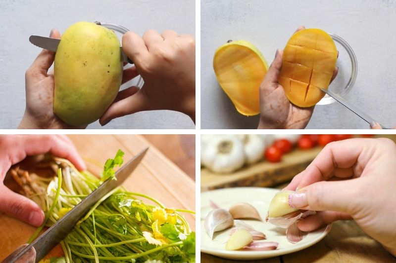 Nước sốt salad xoài ngò rí ảnh 2