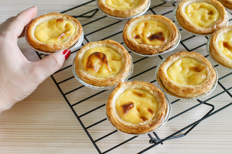nướng bánh tart trứng bằng lò vi sóng hình 6