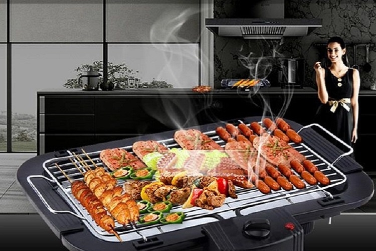 Nướng thịt bằng bếp nướng điện không khói (Hình 7)