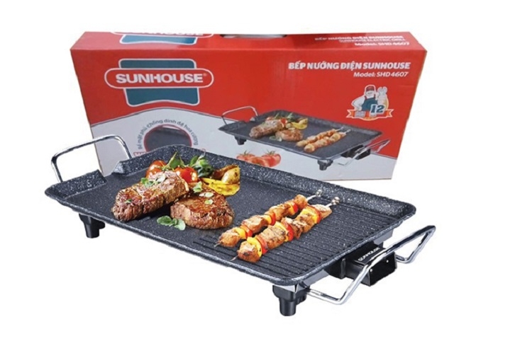 Nướng thịt bằng bếp nướng điện không khói (Hình 8)