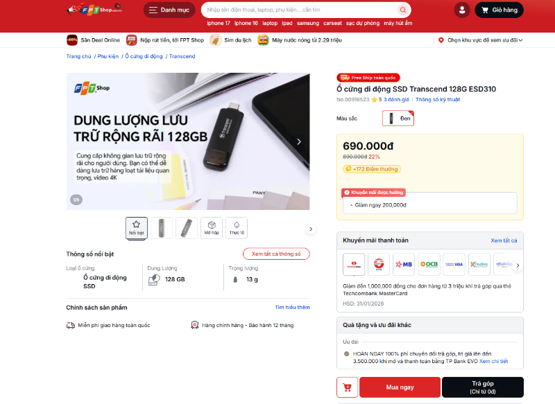 Ổ cứng di động Transcend - hình 7