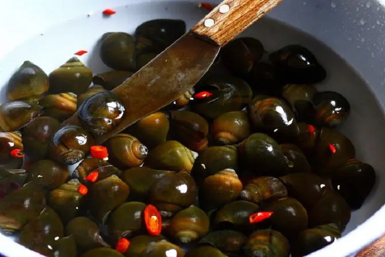 Ốc bươu nấu mẻ (Hình 5)
