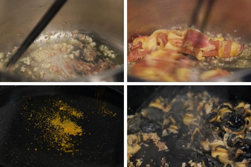 Ốc nấu mẻ lá lốt tía tô ảnh 5