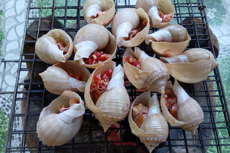 ốc tỏi nướng nước mắm hình 6