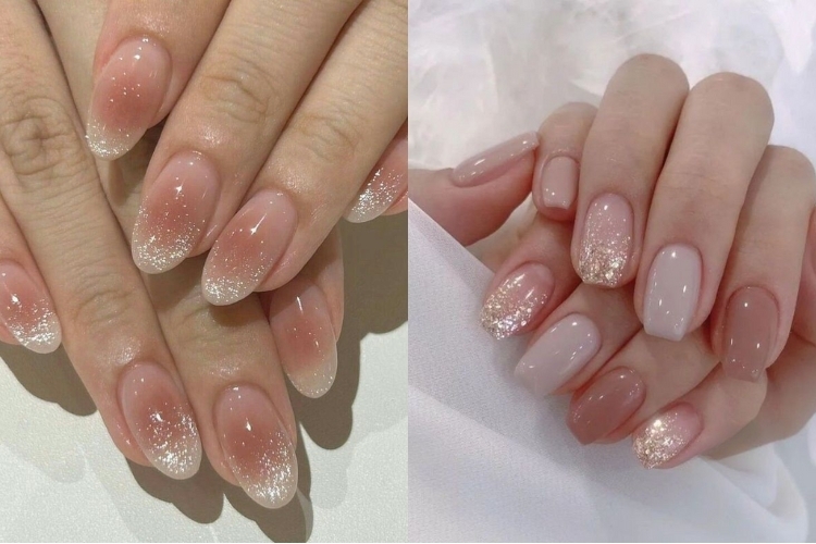 Nail ombre kim tuyến