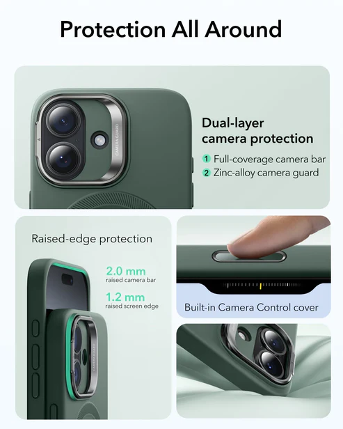 Thiết kế bảo vệ toàn diện cho camera và màn hình