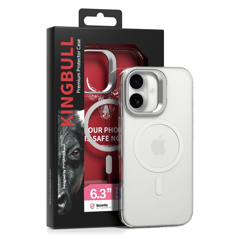 Ốp Lưng Magsafe Iphone 17 Nhựa Tpu Chống Sốc Kèm Giá Đỡ Mipow