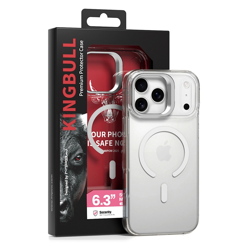 Ốp Lưng Magsafe Iphone 17 Pro Nhựa Tpu Chống Sốc Kèm Giá Đỡ Mipow