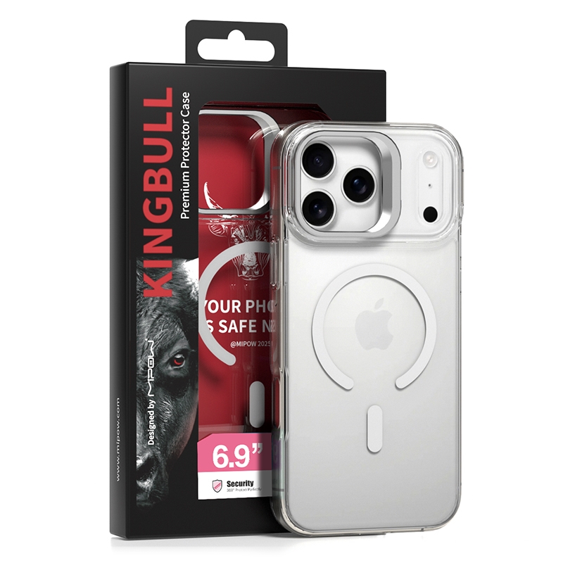 Ốp Lưng Magsafe Iphone 17 Pro Max Nhựa Tpu Chống Sốc Kèm Giá Đỡ Mipow