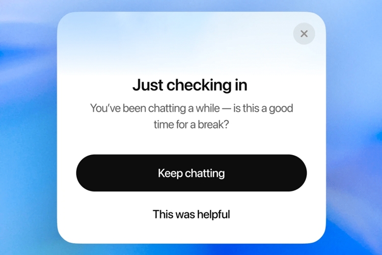 OpenAI cập nhật ChatGPT để khuyến khích người dùng sử dụng lành mạnh hơn
