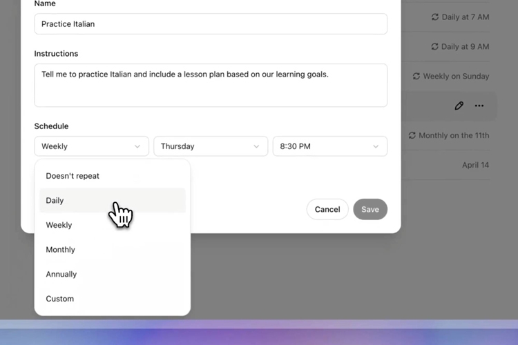 OpenAI công bố tính năng ChatGPT Tasks hỗ trợ nhắc nhở cho người dùng