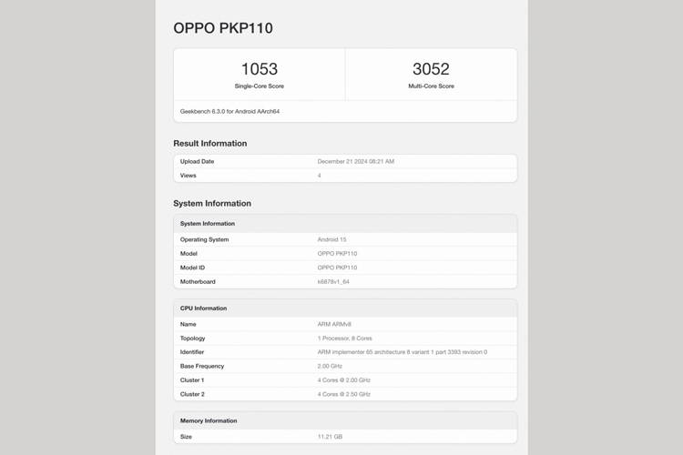 OPPO A5 Pro xuất hiện trên Geekbench và danh sách thiết bị Google Play trước ngày ra mắt