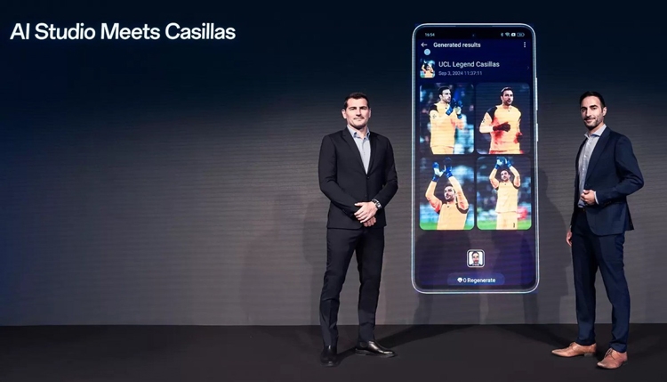 Iker Casillas Fernandez trải nghiệm tính năng AI Studio