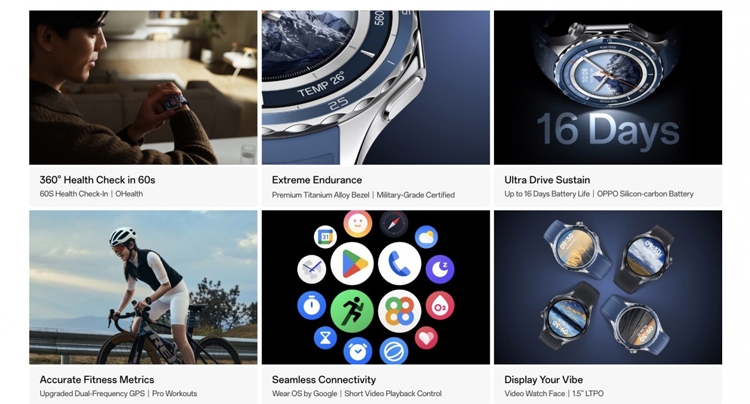 OPPO Watch X2 ra mắt – Phiên bản đổi tên của OnePlus Watch 3