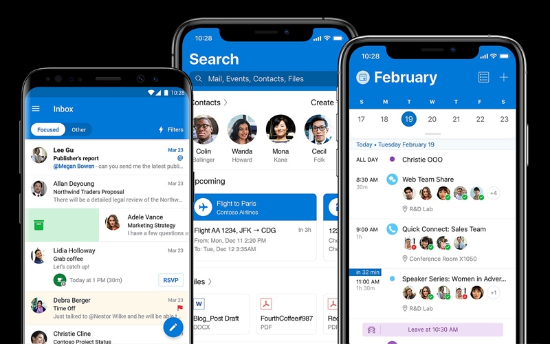 Outlook trên Android và iOS