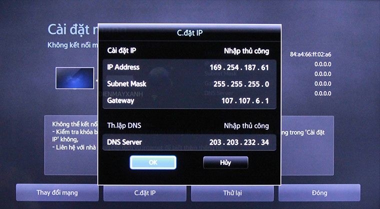 panasonic smart tv không vào được mạng - Hình 3